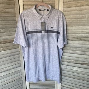 Travis Matthews Grey Polo NWT size 2XL